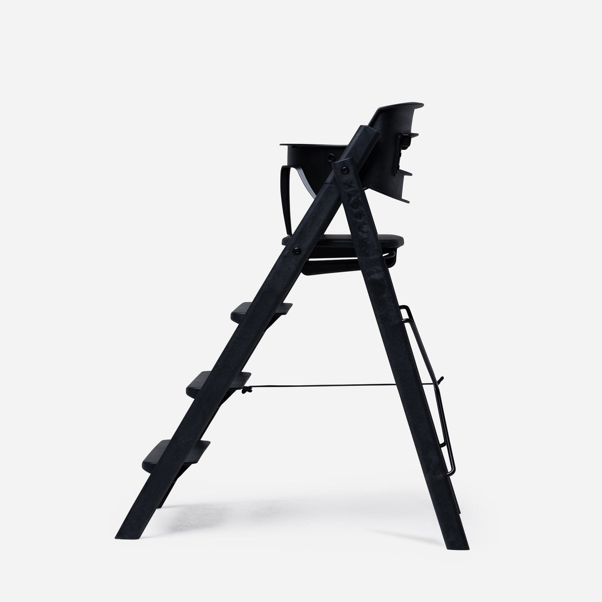 KAOS Charcoal Black Klapp High Stol Recycled Med KLAPP® Safety Rail & Tray Bundle