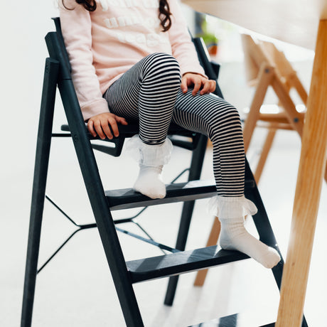 KAOS Charcoal Black Klapp High Stol Recycled Med KLAPP® Safety Rail & Tray Bundle