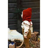 Silly Silas Acorn Brown With Maple Leaf Footed Strømpebukser Christmas Edition