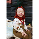 Silly Silas Acorn Brown With Maple Leaf Footed Strømpebukser Christmas Edition