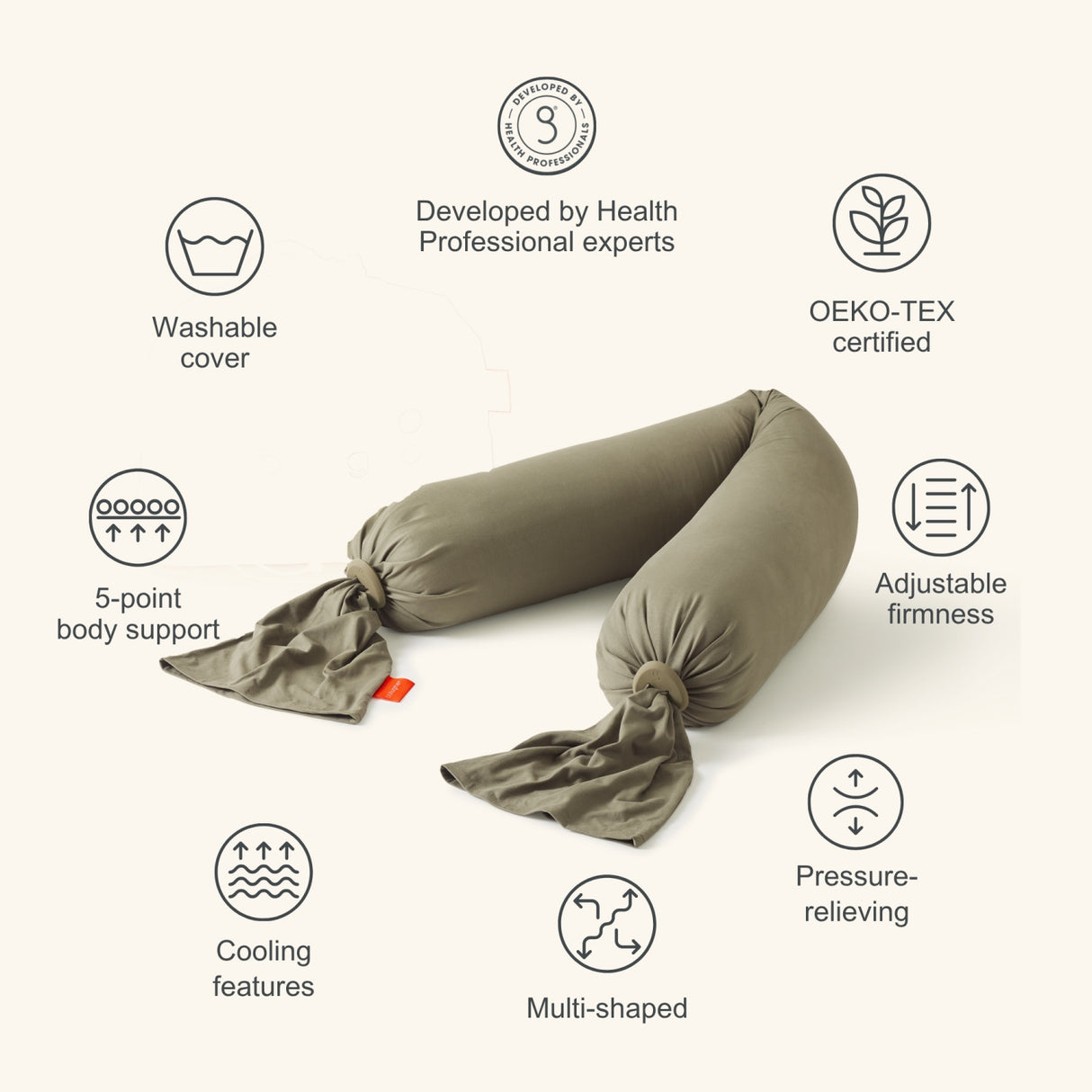 bbhugme Olive/Black Pregnancy Pute