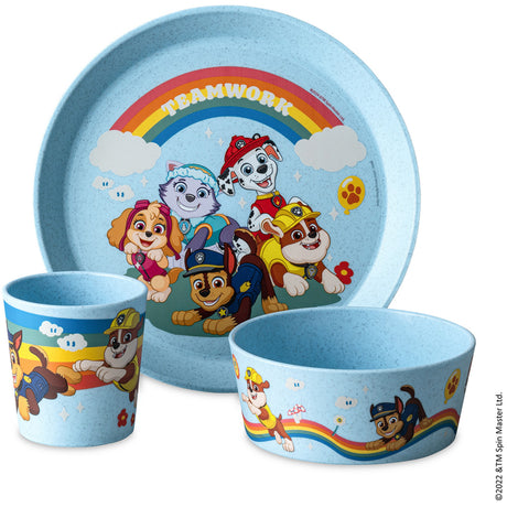 Koziol Organic Sky Blue Small Tallerken + Skål + Kopp Connect Grow Paw Patrol