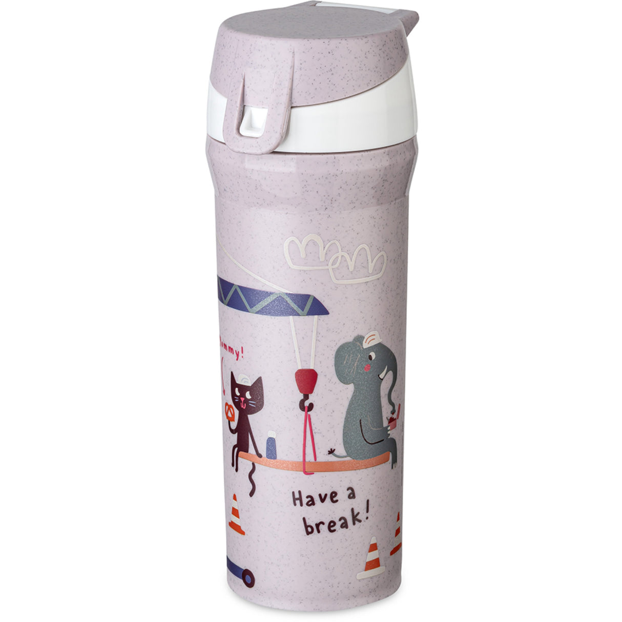 Koziol Organic Purple Grey Water Flaske 500Ml Stan 0,5 Trucks