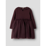 Lil'Atelier Catawba Grape Nmfsolange Ls Tyll Kjole Lil