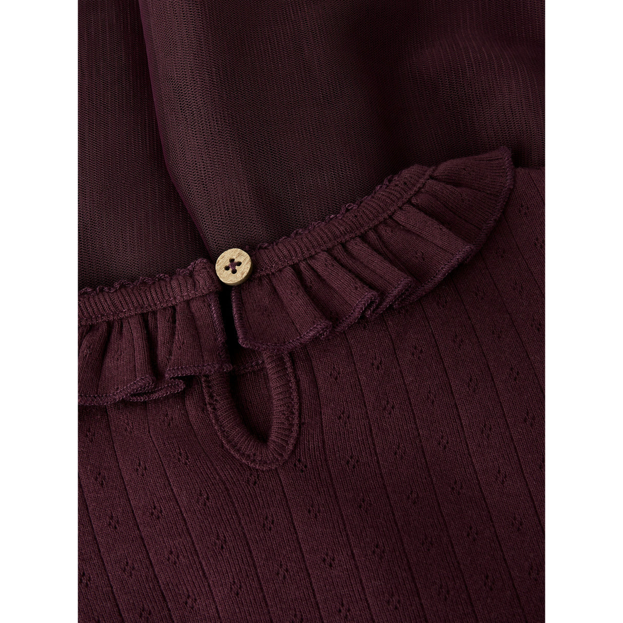 Lil'Atelier Catawba Grape Nmfsolange Ls Tyll Kjole Lil