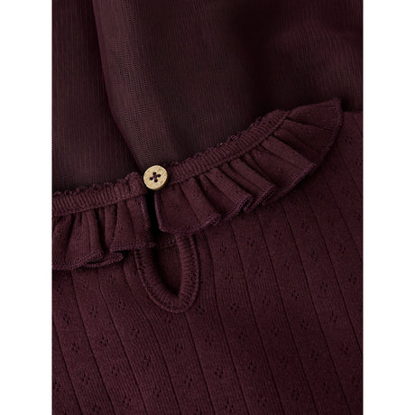 Lil'Atelier Catawba Grape Nmfsolange Ls Tyll Kjole Lil