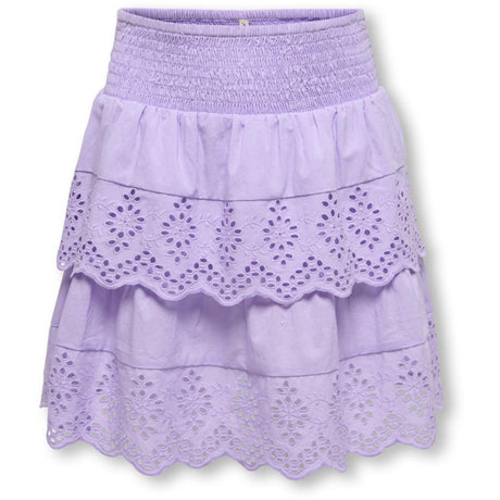 kids ONLY Lilac Breeze Koglou Life Emb Layered Skjørt Wvn