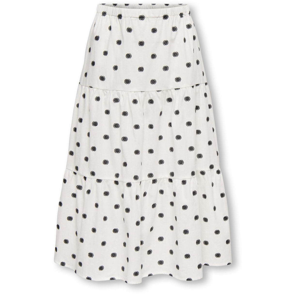 kids ONLY Cloud Dancer Black Dots Kogsweta Long Skjørt Wvn