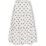 kids ONLY Cloud Dancer Black Dots Kogsweta Long Skjørt Wvn