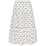 kids ONLY Cloud Dancer Black Dots Kogsweta Long Skjørt Wvn