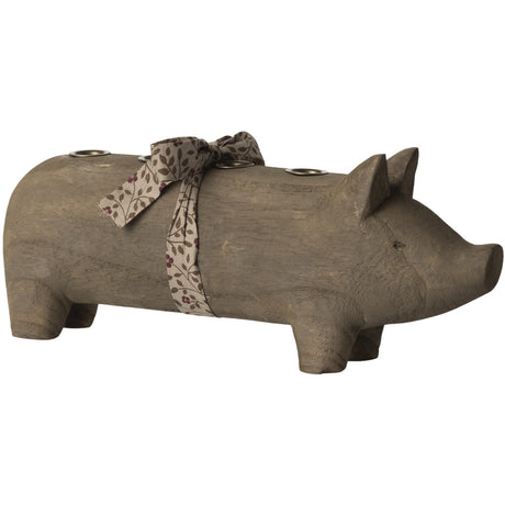 Maileg Trælysestage, Gris, Advent - Natur