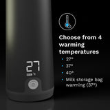Baby Brezza Black Superfast Portable Flaske Warmer