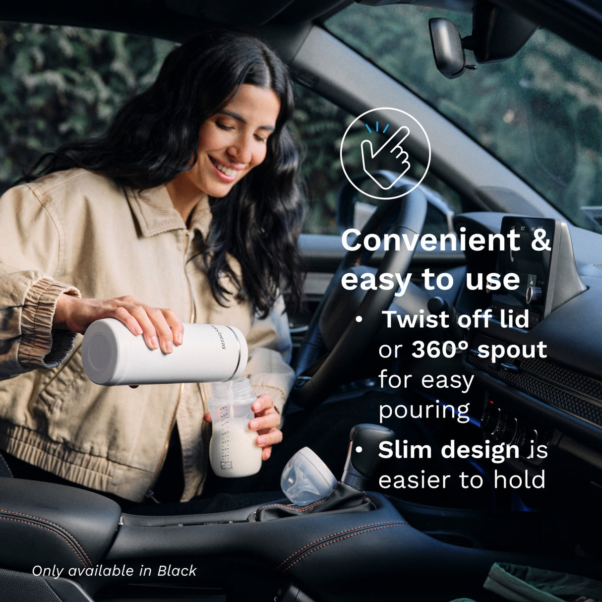 Baby Brezza Black Superfast Portable Flaske Warmer