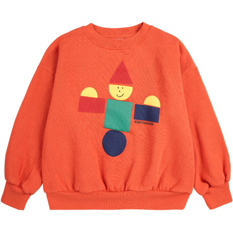Bobo Choses Orange Wooden Leketøy Collegegenser