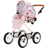 BRIO® Kombi Dukkevogn, Dråbemønster, Pink