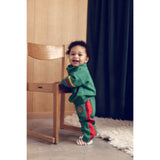 Mini Rodini Green E.T Emb Halfzip Collegegenser