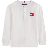 Tommy Hilfiger Mid Grey Heather Heritage Henley Waffle Tee Ls