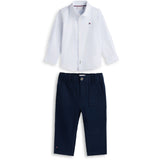 Tommy Hilfiger Dark Night Navy Baby Ithaca Skjorte Sett Giftbox