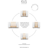 KAS Kopenhagen White Oak Kai Baby Cot