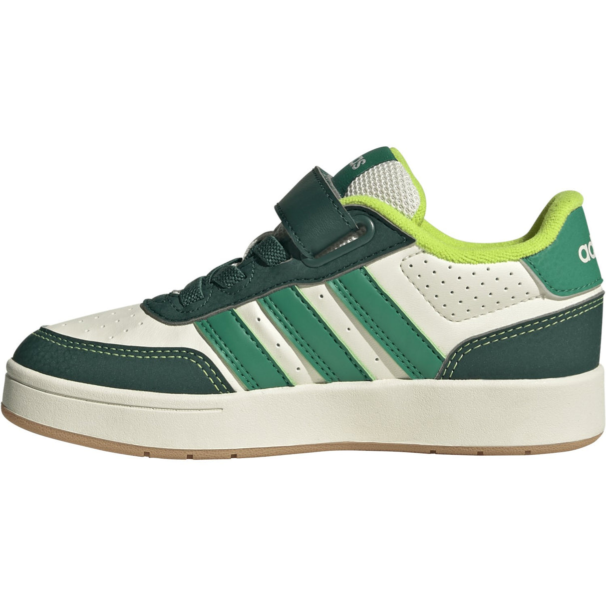 adidas Originals Off White/Collegiate Green/Court Green Breakbase C Sneakers