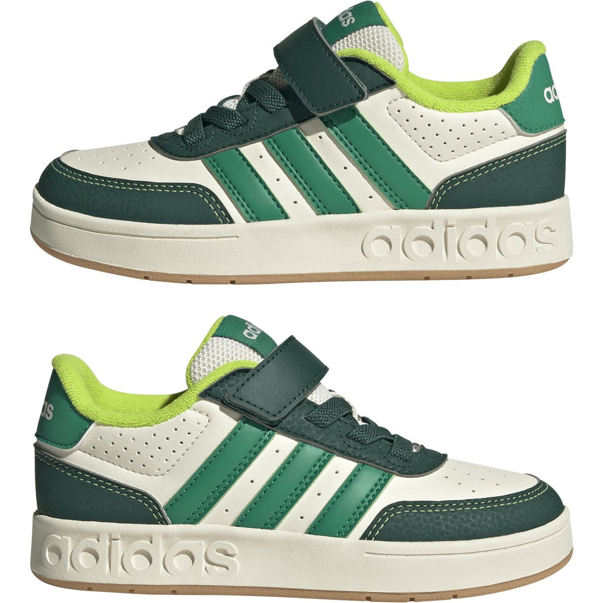 adidas Originals Off White/Collegiate Green/Court Green Breakbase C Sneakers