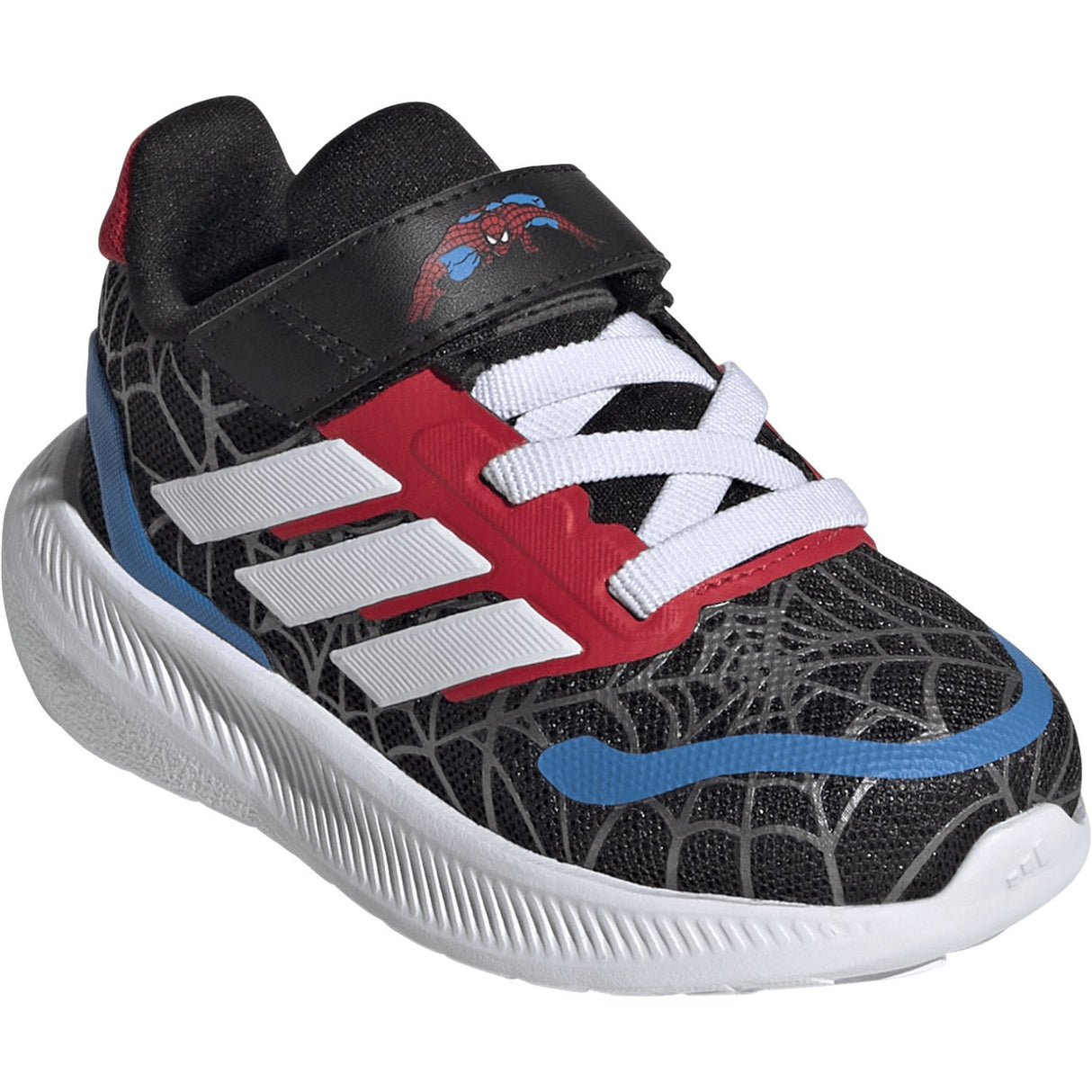 adidas Originals Core Black/Ftwr White/Pure Ruby Runfalcon Spider-Man El I Sneakers