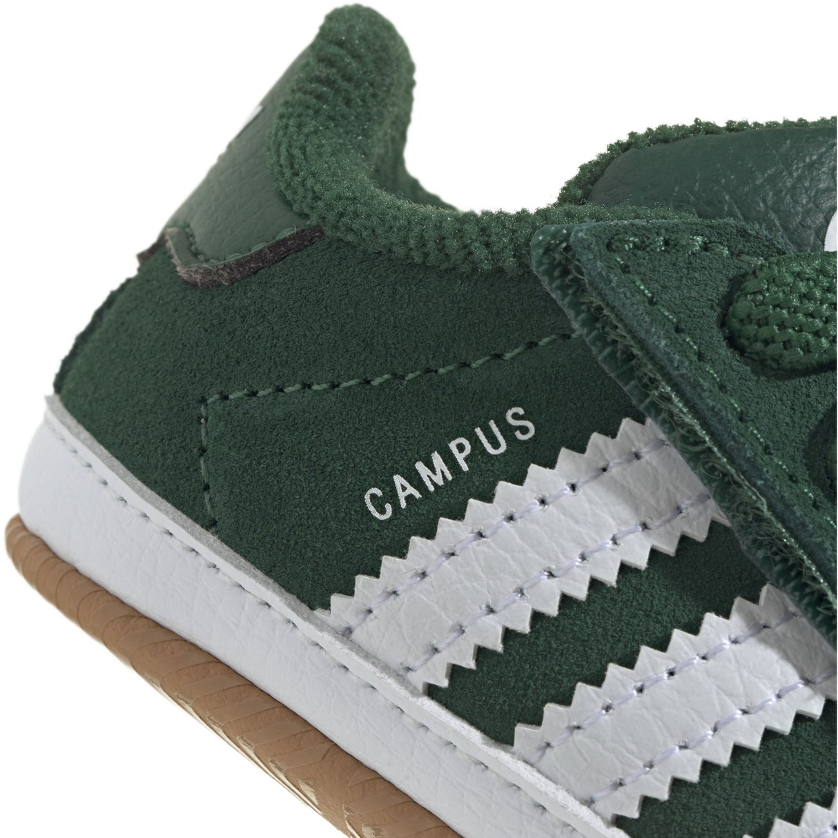 adidas Originals Dark Green/Ftwr White/Gum 2 Campus 00S Crib Sneakers