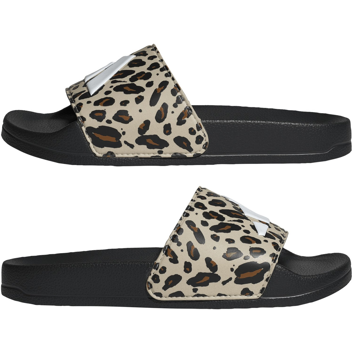 adidas Originals Crystal Linen/Core White/Core Black Adilette Shower Logo K Sandal