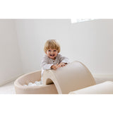 Tumble Time Taupe Ball Pool i Vegan PU ø90cm 150 stk. Baller