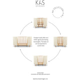 KAS Kopenhagen Cream Oak Kai Baby Cot