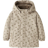 Lil'Atelier Oxford Tan Rabbit Nmflasnow10 Jkt Fo Aop1 Lil
