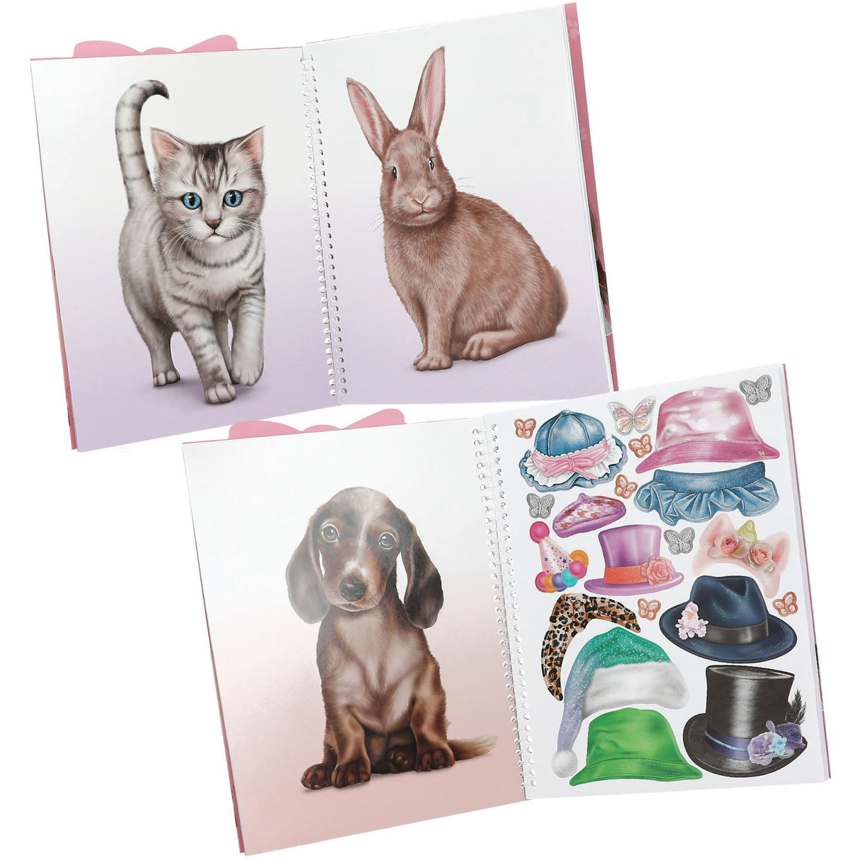 TOPModel Cute Animals Kjole Me Up Stickers Bok