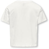 kids ONLY Cloud Dancer Heart Emb./Equestian Red Kogmaiken Life Cropheart Ss Topp Jrs Noos