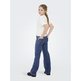 kids ONLY Cloud Dancer Heart Emb./Equestian Red Kogmaiken Life Cropheart Ss Topp Jrs Noos