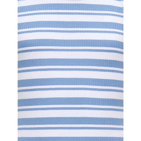 kids ONLY Riviera Mix White Stripes Kogbelfast Life Stripe Sl Midi Kjole Jrs