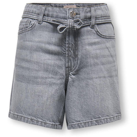 kids ONLY Medium Grey Denim Koggianna Hw Belte Shorts Pimbox Dnm Noos