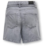 kids ONLY Medium Grey Denim Koggianna Hw Belte Shorts Pimbox Dnm Noos