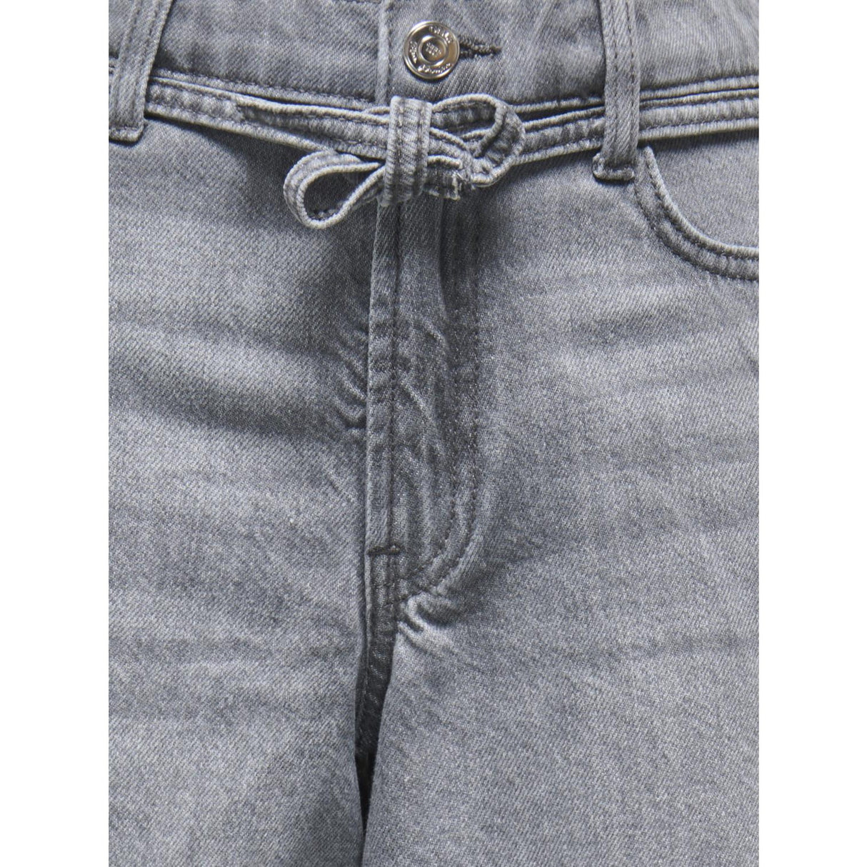 kids ONLY Medium Grey Denim Koggianna Hw Belte Shorts Pimbox Dnm Noos