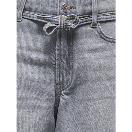 kids ONLY Medium Grey Denim Koggianna Hw Belte Shorts Pimbox Dnm Noos