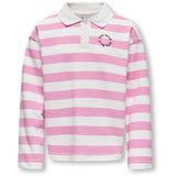 kids ONLY Begonia Pink White Alyssum Kogesther L/S Polo Emb Vd Swt