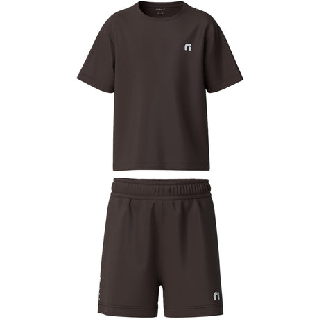 Name It Chocolate Martini Nkndemu Ss Nreg Shorts Sett