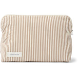 Studio Feder Brown Beach Stripe Celia Toiletry Veske Bomull