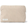 Studio Feder Brown Beach Stripe Celia Toiletry Veske Bomull