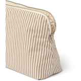 Studio Feder Brown Beach Stripe Celia Toiletry Veske Bomull
