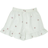 Müsli Tofu/ Ocean/ Mineral Red Seersucker Stripe Frill Shorts