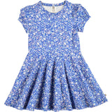 Müsli Azure Blue/ Nectar/ Tofu Primrose Puff S/S Swing Kjole