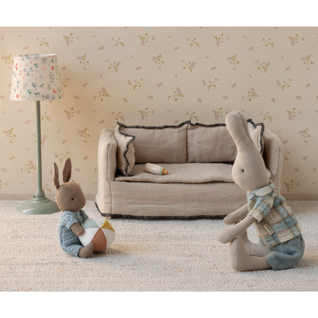 Maileg Hare Sæt, Micro - Brun - Blå