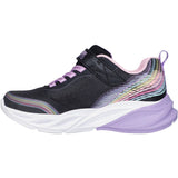 Skechers Black Cosmic Glow - Rainbow Beam