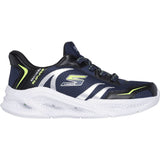 Skechers Navy Slip-Ins: S-Lights: Meteor-Lights - Brisk-Beams