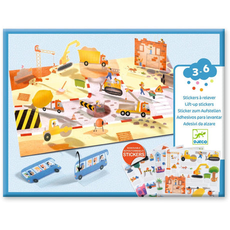 Djeco kreative stående klistremerker, biler
